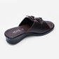 Ladies Double-Buckle Slide Sandals