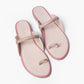 Ladies Rhinestone Toe-Ring Slide Sandals