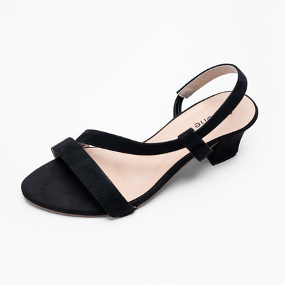 Ladies Low Box Sandal Heel