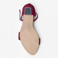 Ladies Ankle Strap Box Heel Sandal