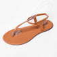 Ladies Ankle Strap Flat Sandal