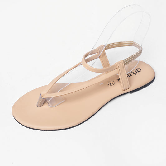 Ladies Ankle Strap Flat Sandal