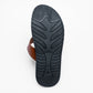 LEONE Men's Genuine Leather Cross-Strap Sandals