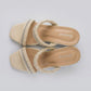 Women's Box Heel Slip On Sandal